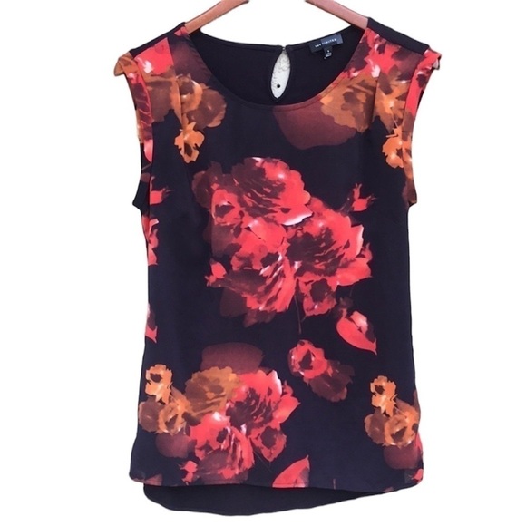 The Limited Tops - The Limited Floral Print Sleeveless Top‎